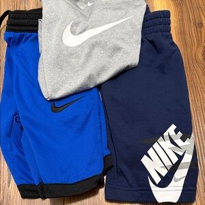 Nike Kids Blue and Navy Shorts Duo